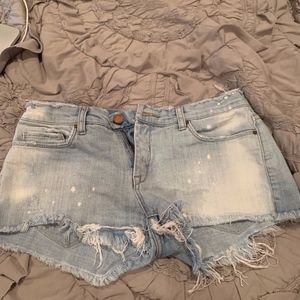Denim shorts